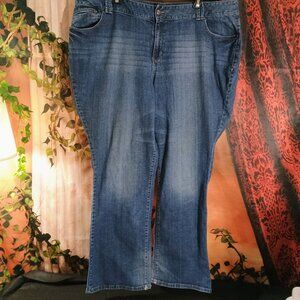 GUC: Lane Bryant size 28T Blue Denim Wash Jeans Flattering Stretch Classic